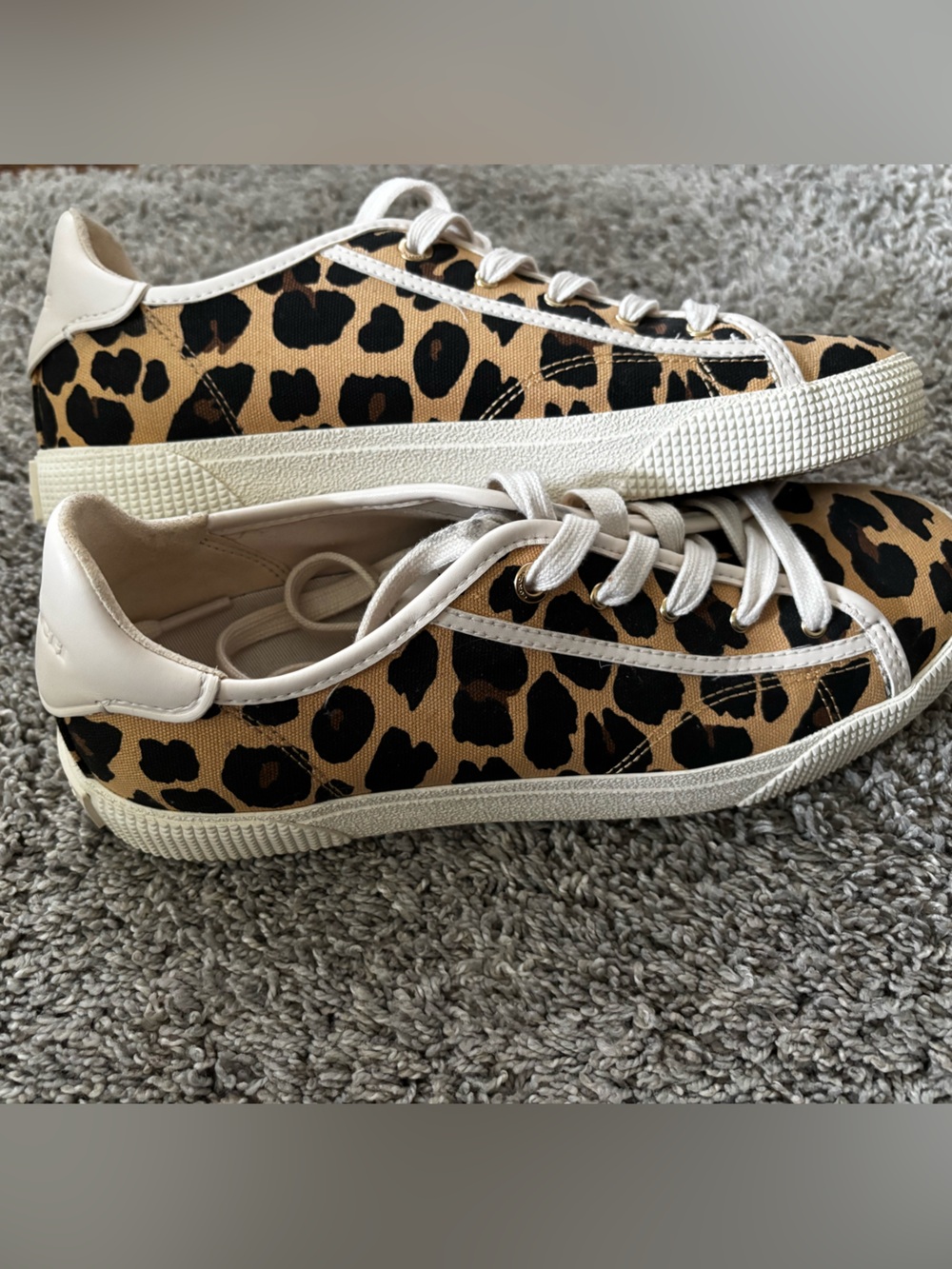 Coach Low Top Leopard Print Sneakers Womens Size 6.5B